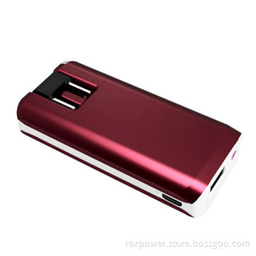Power Bank, AC/DC Input, 3,000mAh Capacity, Charger for iPhone/iPad, Mobile Phones and More